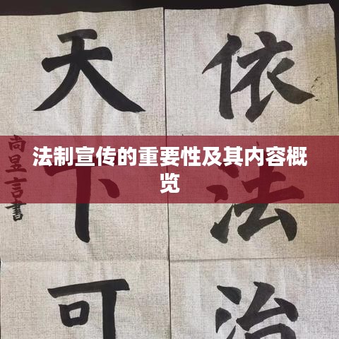 法制宣传的重要性及其内容概览