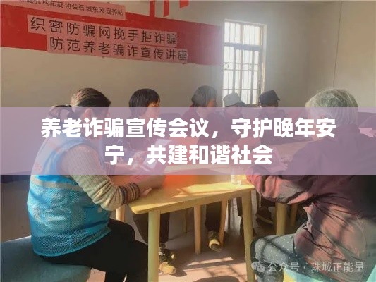 养老诈骗宣传会议，守护晚年安宁，共建和谐社会