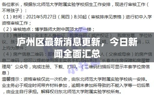 庐州区最新消息更新，今日新闻全面汇总