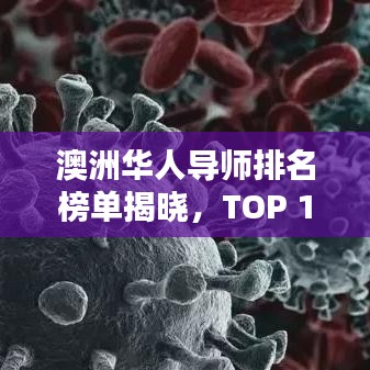 澳洲华人导师排名榜单揭晓，TOP 10精英导师榜单出炉！