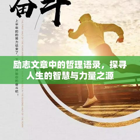 励志文章中的哲理语录，探寻人生的智慧与力量之源