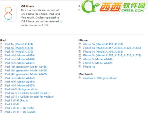 ios8正式版固件下载 官方,精细分析解释定义&iPad_v9.176